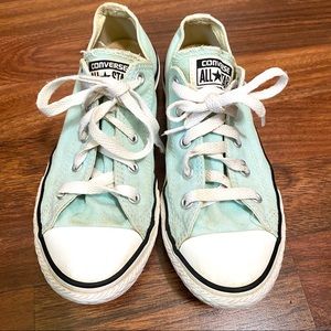 CONVERSE mint green youth  sneakers